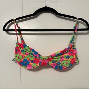 Frankie’s Bikinis Floral Underwire Bikini Top